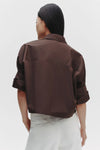 Next Ex Shirt in Delave Linen Chocolate