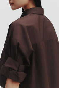 Next Ex Shirt in Delave Linen Chocolate
