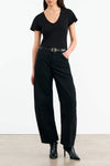 TRIBECA PANT IN JET BLACK