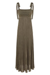 Wanderlust Metallic Maxi Dress in Metallic Olive