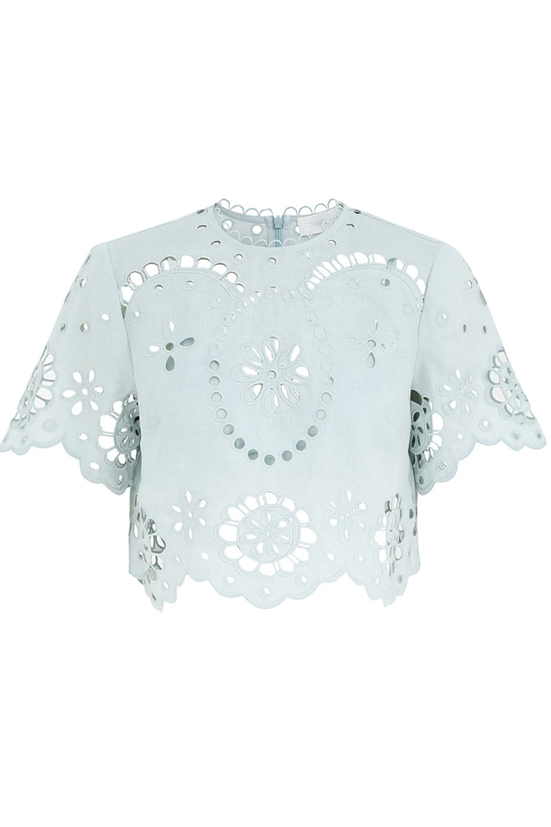 Awaken Embroidered Bodice in Mint