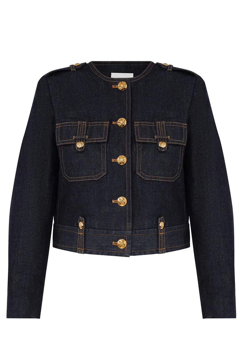 Rebellion Denim Jacket in Night Sky