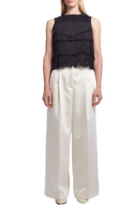 Bianca Fringe Top in Black