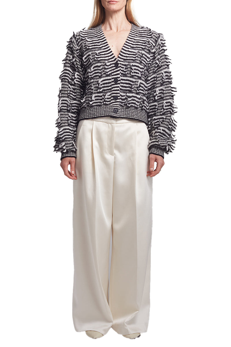 Luella Cardi in Ivory & Black Stripe