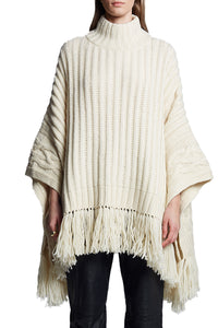 Hanni Poncho in Ivory