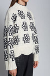 Sienna Sweater in Ivory Black Combo