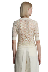 Ruby Crochet Cardi in Ivory