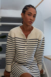 Faye Cardi in Ivory Navy Stripe