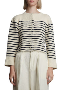 Faye Cardi in Ivory Navy Stripe