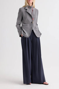 The Double Take Blazer in Soft Finish Stretch Wool Medium Heather Grey