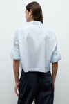 Next Ex Shirt in Superfine Cotton Baby Blue