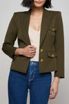 Wylla Blazer in Pine Multi Western Snake