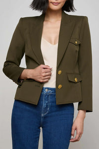 Wylla Blazer in Pine Multi Western Snake
