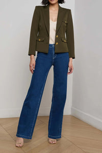 Wylla Blazer in Pine Multi Western Snake