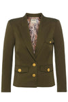 Wylla Blazer in Pine Multi Western Snake