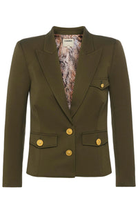 Wylla Blazer in Pine Multi Western Snake