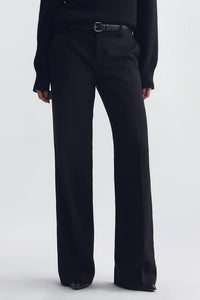 Bethany Wool Pant in Black