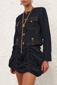 Rebellion Denim Jacket in Night Sky