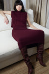 Pia Tube Skirt in Merlot