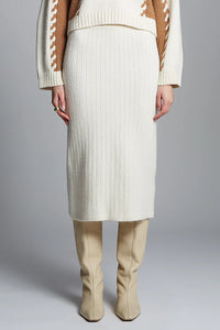 Pia Tube Skirt in Ivory