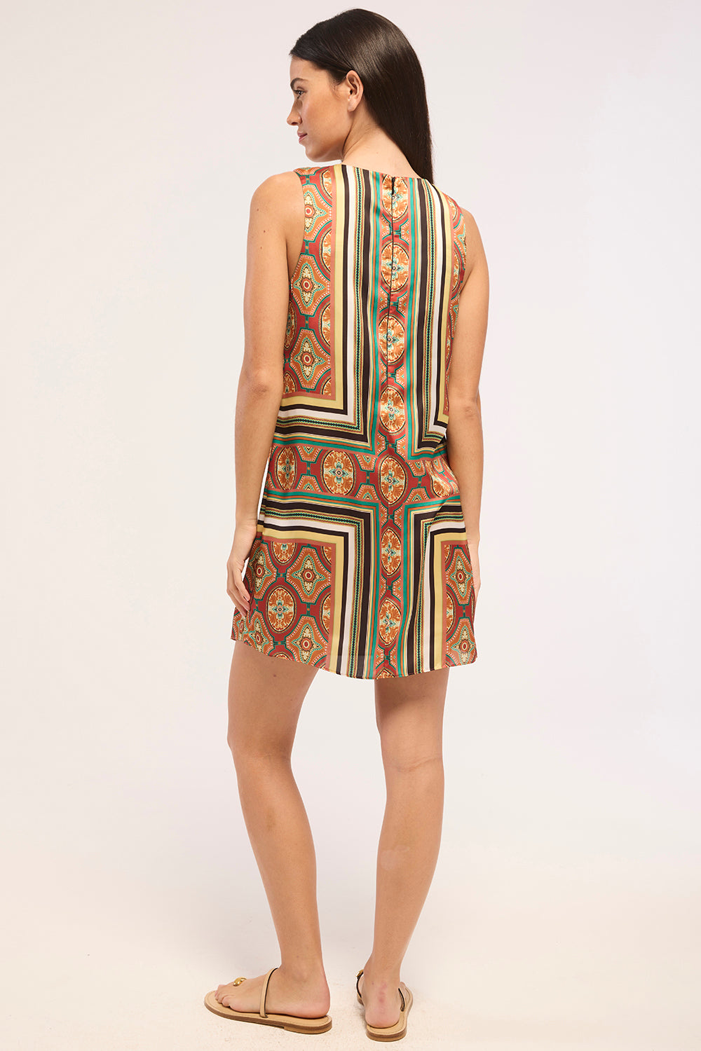 Nour Dress in Majorelle Scarf
