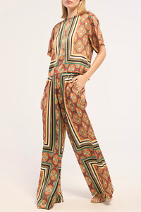 Selena Pant in Majorelle Scarf