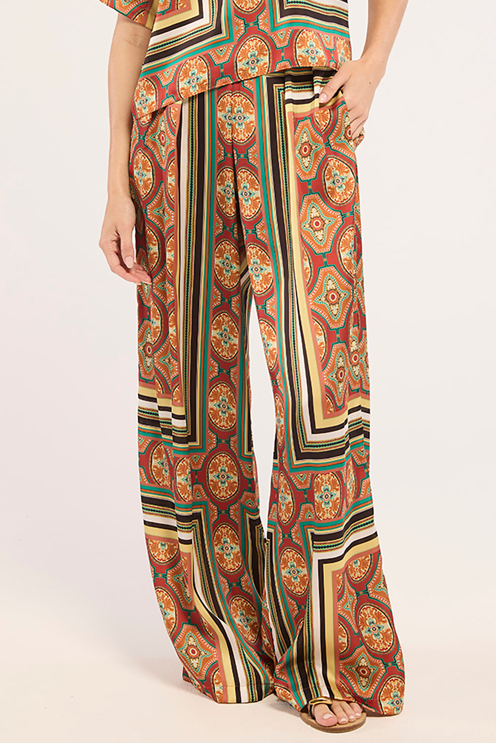 Selena Pant in Majorelle Scarf