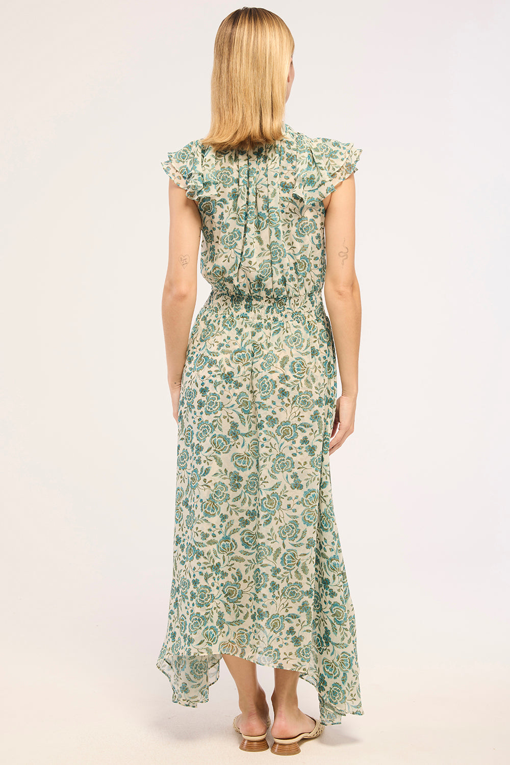 Mariposa Dress in Azure Flora