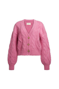 Tara Cardi in Taffy Pink