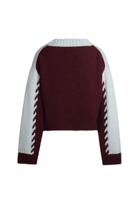 Lora Sweater in Powder Blue Merlot