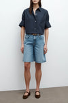 Next Ex Shirt in Superfine Cotton Midnight