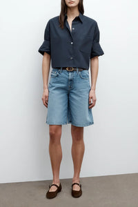 Next Ex Shirt in Superfine Cotton Midnight