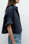 Next Ex Shirt in Superfine Cotton Midnight