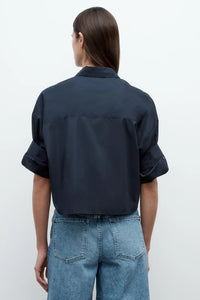 Next Ex Shirt in Superfine Cotton Midnight