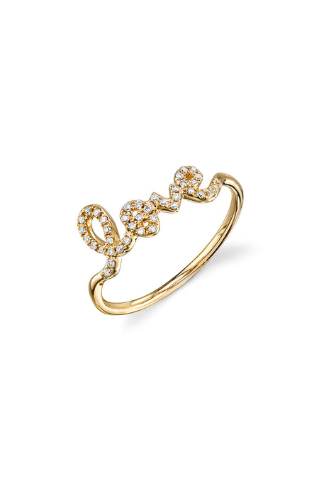 Gold & Pave Diamond Love Bracelet