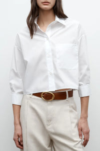 Soon To Be Ex Shirt in Superfine Cotton White