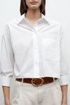 Soon To Be Ex Shirt in Superfine Cotton White
