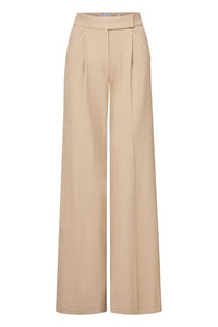 Marbeau Wide-Leg Pant in Stone Khaki
