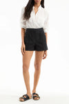 Fabian Eyelet Short in Black