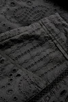 Fabian Eyelet Short in Black