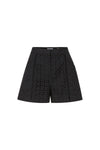 Fabian Eyelet Short in Black