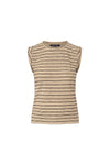 Dree Muscle Tee in Stone Khaki/Black