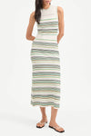 Dawna Knit Maxi Dress in Off-White Multi