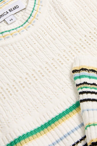 Dawna Knit Maxi Dress in Off-White Multi