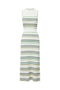 Dawna Knit Maxi Dress in Off-White Multi