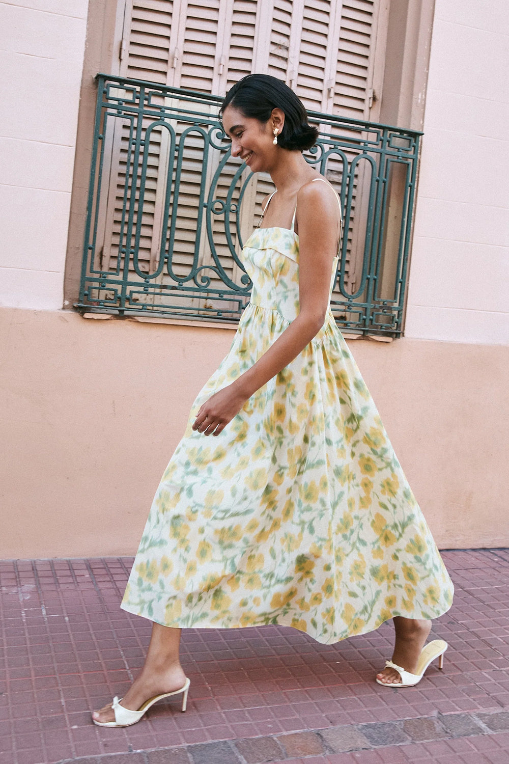 Gigi Dress in Butter Multi