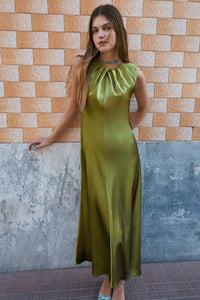 Emily Dress in Asparagus