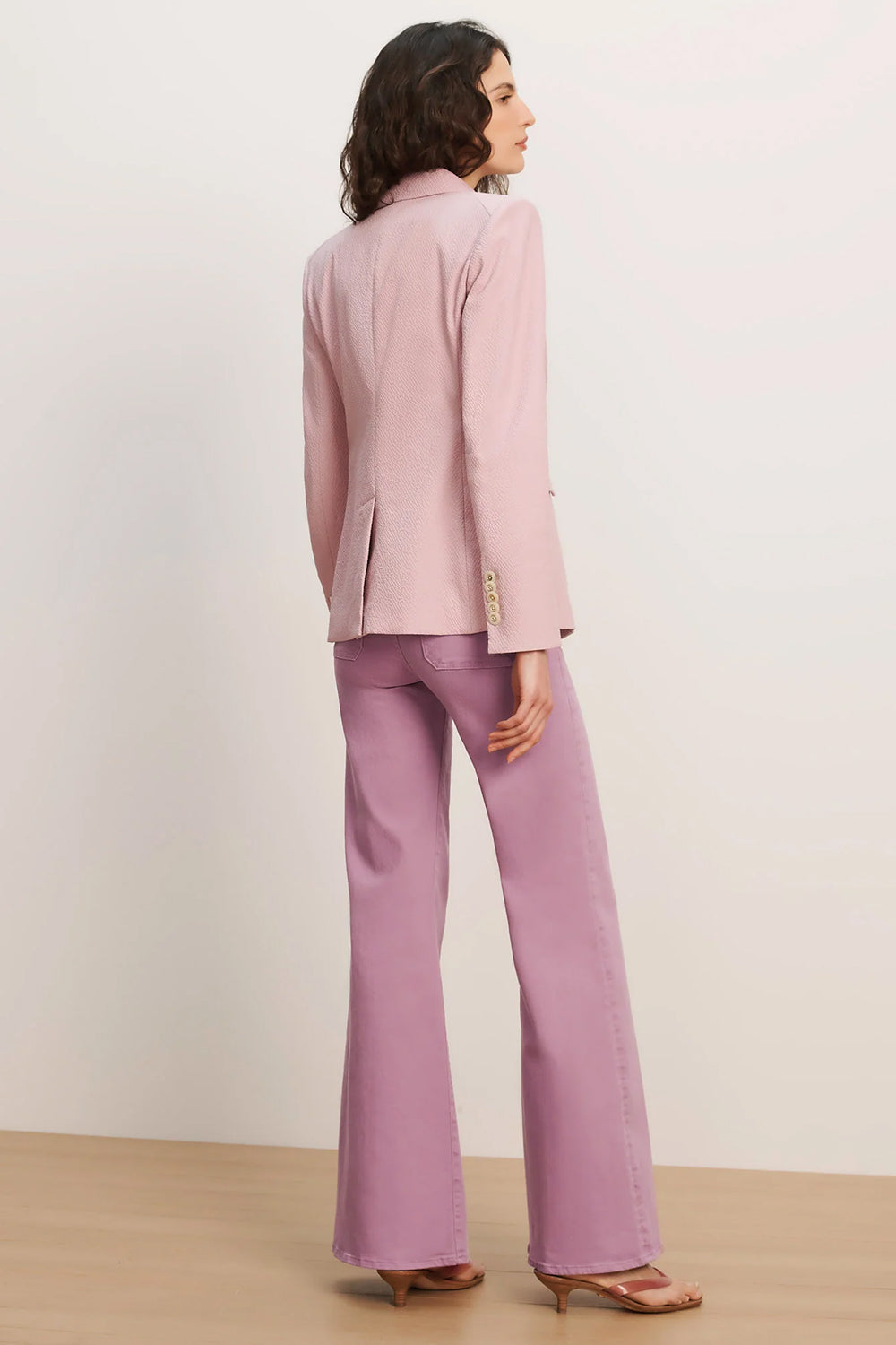 Miller Seersucker Dickey Jacket in Pale Orchid Haze