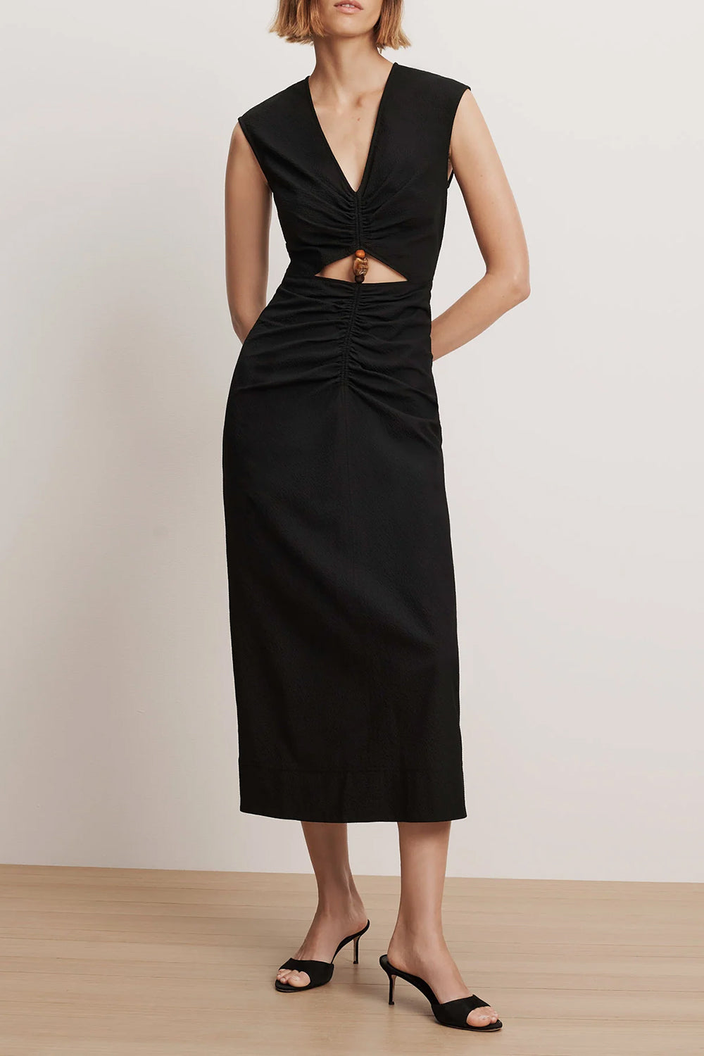 Marisabel Cutout Midi Dress in Black