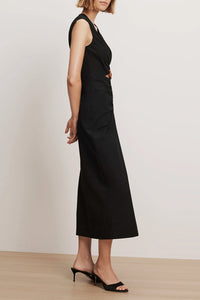 Marisabel Cutout Midi Dress in Black